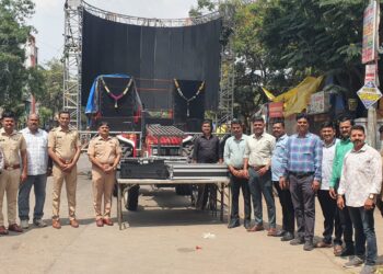 गणेश विसर्जन मिरवणुकीत ध्वनिप्रदूषण करणाऱ्या मंडळांवर सांगवी पोलिसांची कारवाई; डीजे, डॉल्बी साऊंड सिस्टीमसह साहित्य जप्त