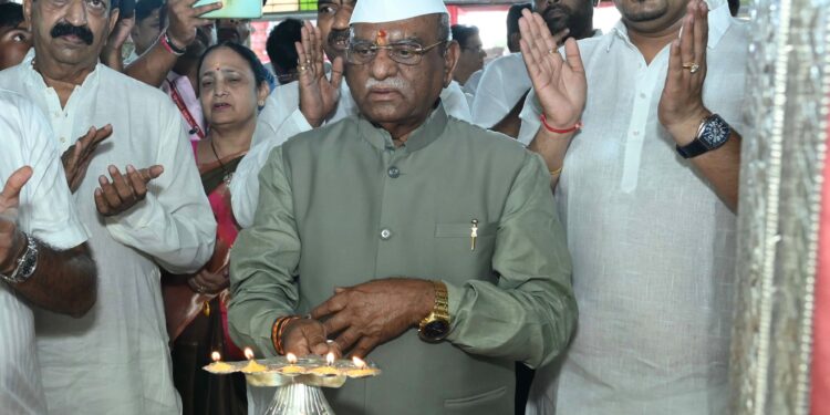 राजस्थानचे महामहिम राज्यपाल हरीभाऊ बागडे यांच्या हस्ते सच्चियाय मातेची आरती संपन्न