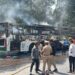 पुण्यात चालत्या MSRTC ई-बसला आग; १७ प्रवाशी बचावला!